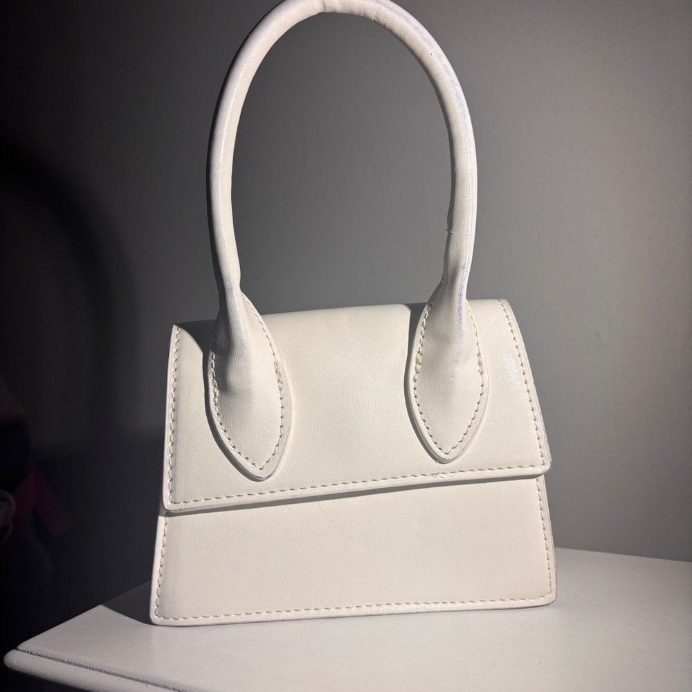 Aldo Pythonia Mini Bag / White Aldo Handbag / Minimalist / PU